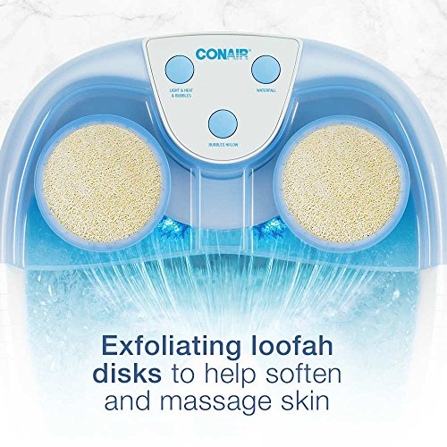 Conair Active Life Waterfall Foot Spa With Lights And Bubbles Blue Cure Plantar Fasciitis Fast