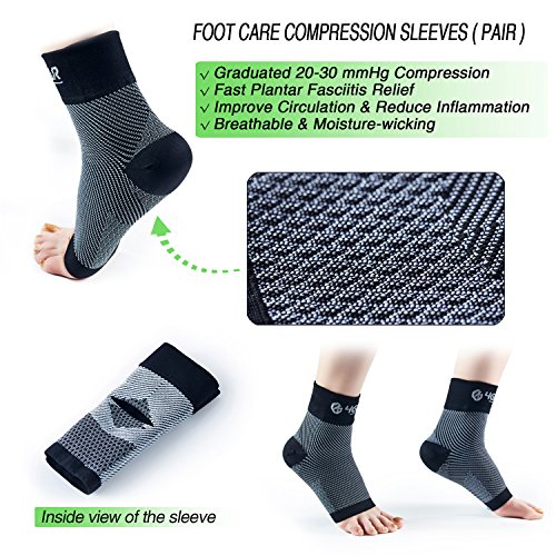 4GEAR Plantar Fasciitis Pain Relief Recovery Kit – 9 PCs – Foot ...