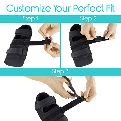 Walking Boot By Vive – Lightweight Shoe w/Adjustable Straps – Durable ...